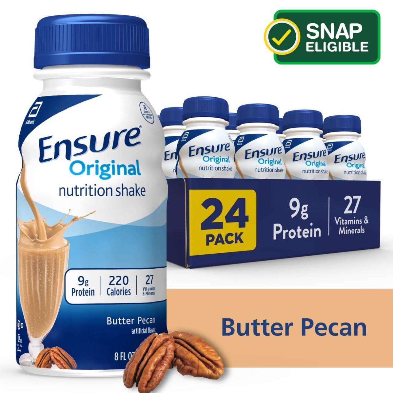 Ensure Original Nutrition Shake with 9 grams of protein, Meal ...