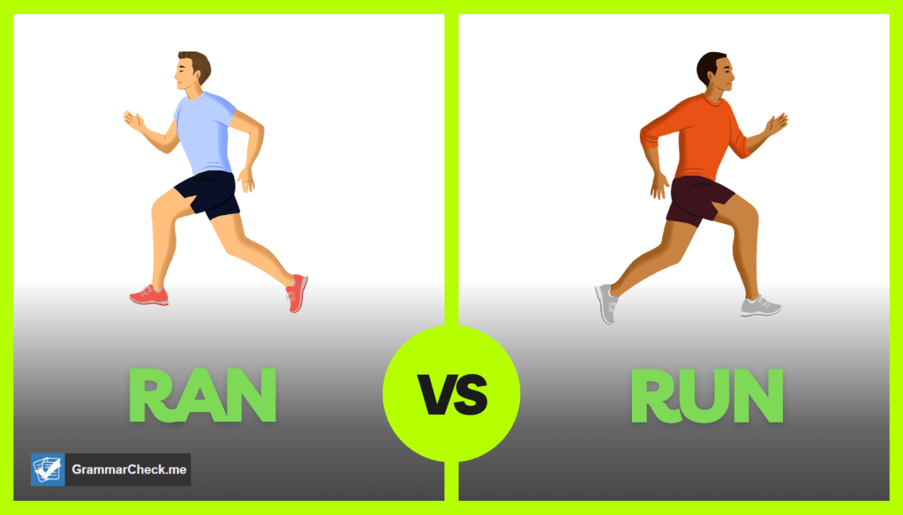 Run vs Ran - Is There A Difference? [Present vs Past Tense]
