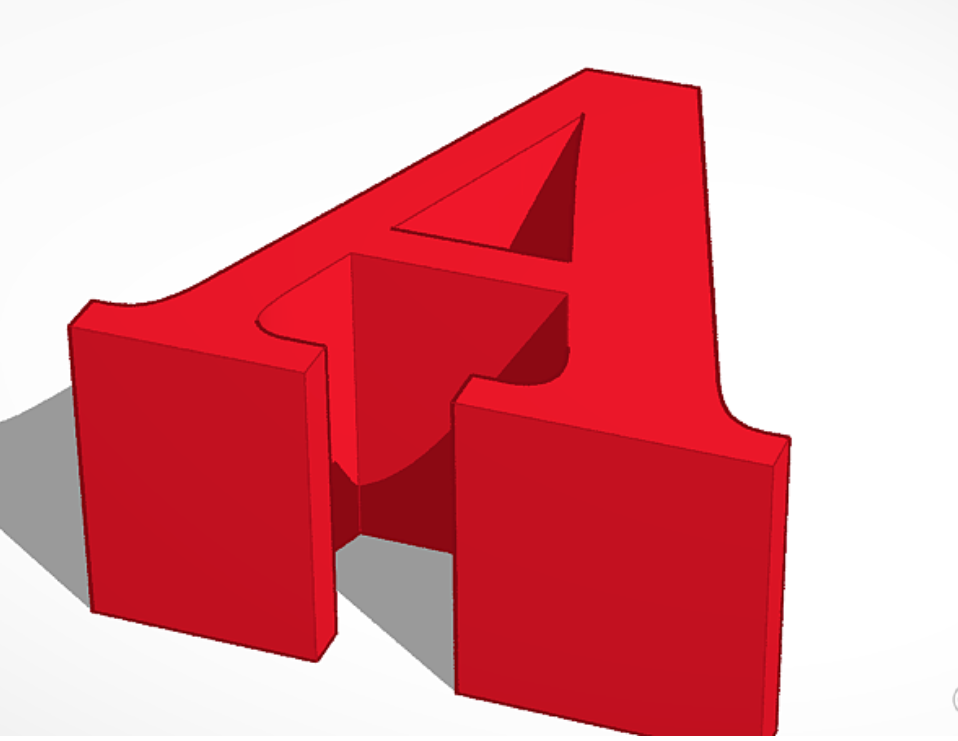 The letter A by The wonkus is Back | Download free STL model ... The letter A by The wonkus is Back | Download free STL model ...