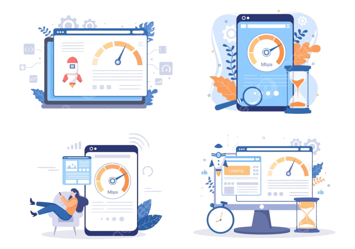 Speed Optimization Vector Hd PNG Images, Website Loading Speed ...